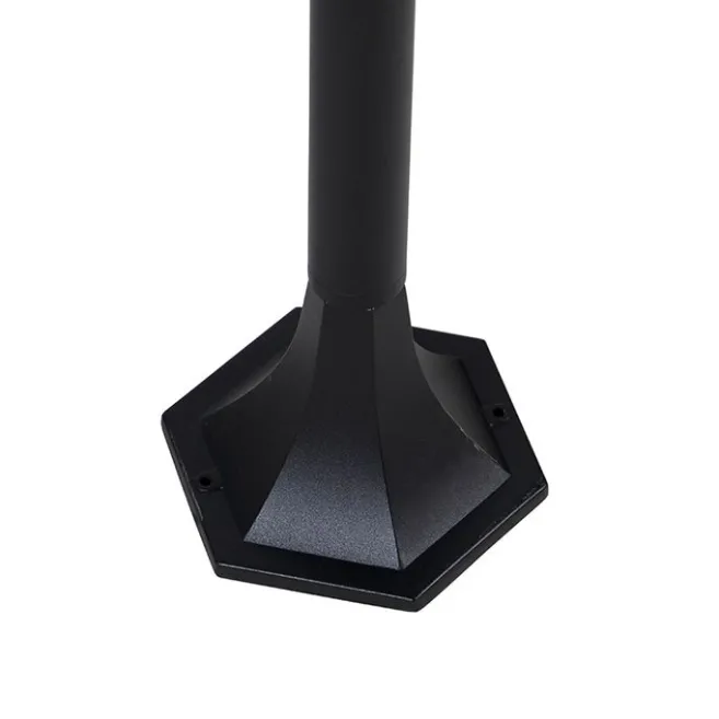 QAZQA Stehende Außenlaterne schwarz 120 cm IP44 - New Orleans