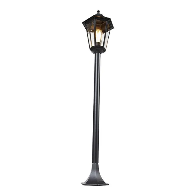 QAZQA Stehende Außenlaterne schwarz 120 cm IP44 - New Orleans