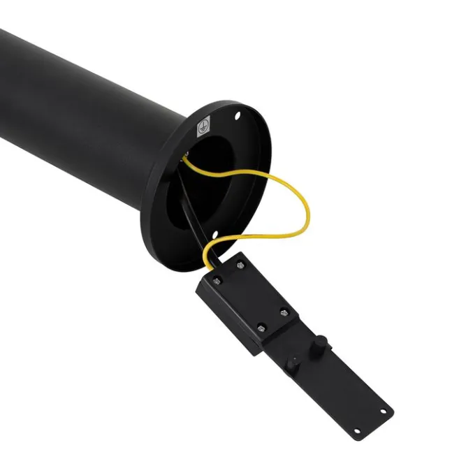 QAZQA Stehende Außenleuchte schwarz 45 cm IP44 verstellbar 2-Licht - Duo