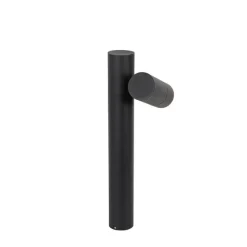 QAZQA Stehende Außenleuchte schwarz 50 cm verstellbar - Duo