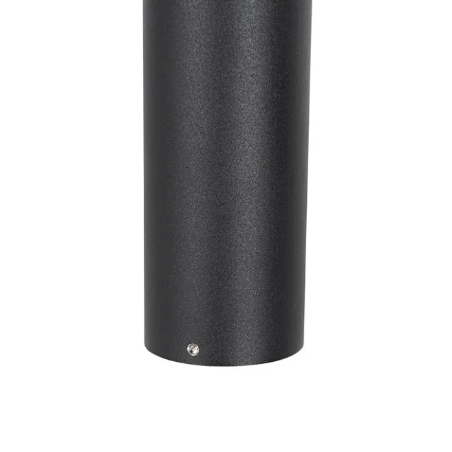 QAZQA Stehende Außenleuchte schwarz 50 cm verstellbar - Duo