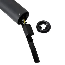 QAZQA Stehende Außenleuchte schwarz 50 cm verstellbar - Duo