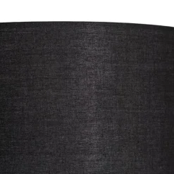 QAZQA Stehlampe schwarz mit goldenem Interieur und Leselampe - Jelena