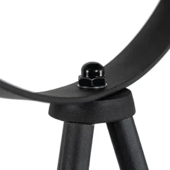 QAZQA Stehlampe schwarz mit goldenem 42 cm verstellbarem Stativ - Magnax