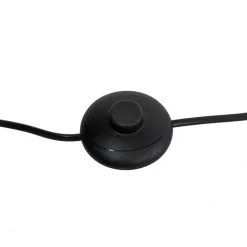 QAZQA Stehlampe schwarz mit goldenem 42 cm verstellbarem Stativ - Magnax