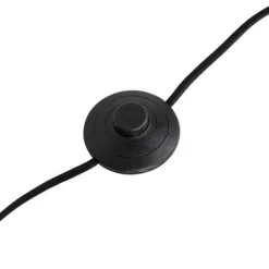 QAZQA Stehlampe schwarz Schatten Pfau Design rot 40 cm - Simplo