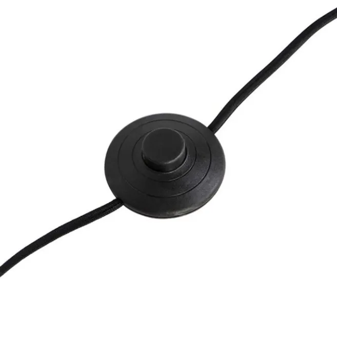 QAZQA Stehlampe schwarz Schatten Pfau Design rot 40 cm - Simplo