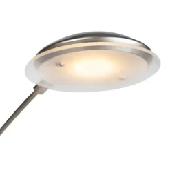 QAZQA Stehlampe Stahl inkl. LED mit Touch-Dimmer - Sixties Trento