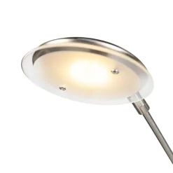 QAZQA Stehlampe Stahl inkl. LED mit Touch-Dimmer - Sixties Trento