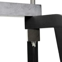 QAZQA Stehlampe Stativ schwarz mit grünem Schirm und Gold 50 cm - Puros