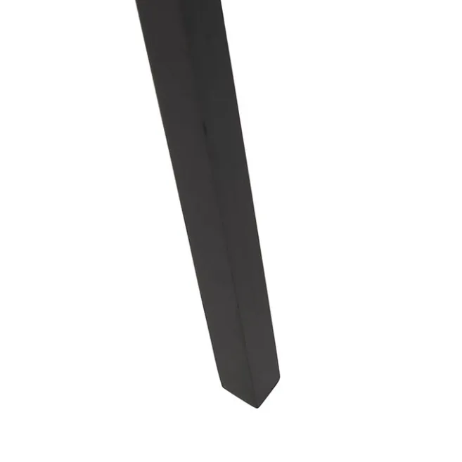 QAZQA Stehlampe Stativ schwarz mit blauem Schirm und Gold 50 cm - Puros