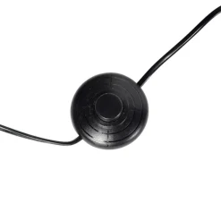 QAZQA Stehlampe Stativ schwarz mit blauem Schirm und Gold 50 cm - Puros