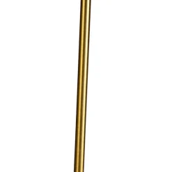 QAZQA Stehlampe verstellbar bronze mit Schirm hellgrau 50 cm - Parte