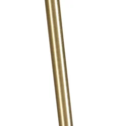 QAZQA Stehlampe verstellbar gold mit Schirm hellbraun 50 cm - Parte