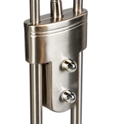 QAZQA Stehleuchte aus Stahl mit Leseleuchte inkl. LED und Dimmer - Diva 2