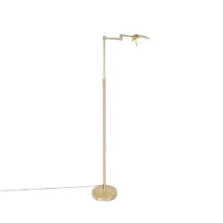 QAZQA Stehleuchte Messing inkl. LED mit Touchdimmer - Notia