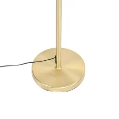 QAZQA Stehleuchte Messing inkl. LED mit Touchdimmer - Notia