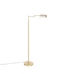 QAZQA Stehleuchte Messing inkl. LED mit Touchdimmer - Notia