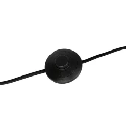 QAZQA Stehleuchte Messing mit Schirm weiß 50 cm - Simplo