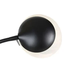 QAZQA Stehleuchte schwarz inkl. LED und Dimmer mit Leselampe dim to warm - Empoli