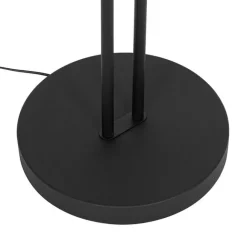 QAZQA Stehleuchte schwarz inkl. LED und Dimmer mit Leselampe - Fez