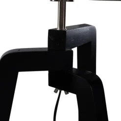 QAZQA Stehleuchte Schwarz mit Grünem Samt-Schirm 50cm - Puros