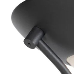 QAZQA Stehleuchte schwarz mit Leseleuchte inkl. LED und Dimmer - Diva 2