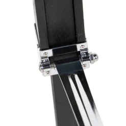 QAZQA Stehleuchte schwarz mit taupe Leinenschirm 45 cm - Tripod