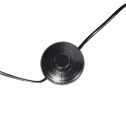 QAZQA Stehleuchte Stativ schwarz Holz mit schwarzem Schirm 50 cm - Puros