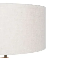 QAZQA Stehleuchte Stativholz mit Pfefferschirm 50 cm - Puros