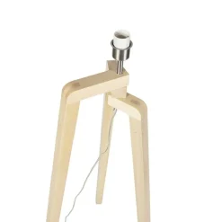 QAZQA Stehleuchte Stativholz ohne Schirm - Puros