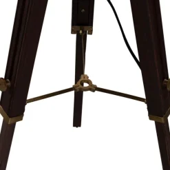 QAZQA Stehleuchte Tripod Messing mit Samt-Schirm Grün 50cm - Cortin