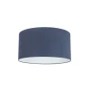 QAZQA Stoff Lampenschirm dunkelblau 50/50/25
