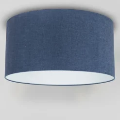 QAZQA Stoff Lampenschirm dunkelblau 50/50/25