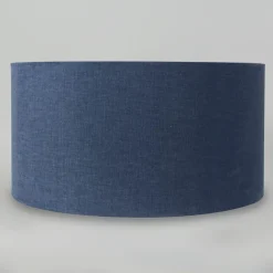 QAZQA Stoff Lampenschirm dunkelblau 50/50/25