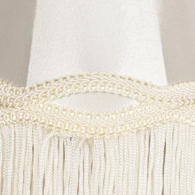 QAZQA Stoff-Klemmleuchte Creme 12/8,5/15 - Granny