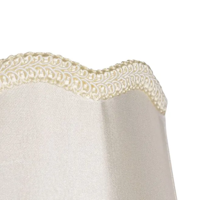 QAZQA Stoff-Klemmleuchte Creme 12/8,5/15 - Granny