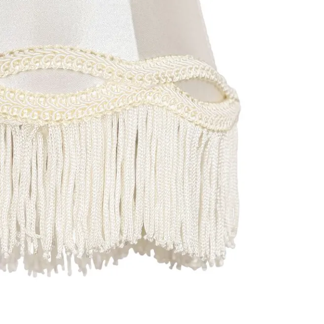 QAZQA Stoff-Klemmleuchte Creme 12/8,5/15 - Granny