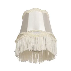 QAZQA Stoff-Klemmleuchte Creme 12/8,5/15 - Granny