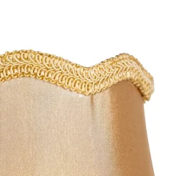 QAZQA Stoff-Klemmleuchte Gold 12/8.5/15 - Granny