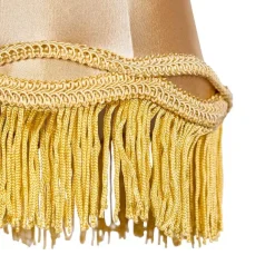 QAZQA Stoff-Klemmleuchte Gold 12/8.5/15 - Granny