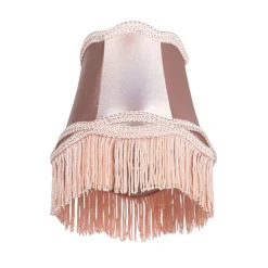 QAZQA Stoff-Klemmleuchte Rosa 12/8,5/15 - Granny