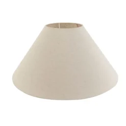 QAZQA Stofflampenschirm beige rund abgeschrägt 55/19/26