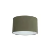 QAZQA Stofflampenschirm Dunkelgrün 35/35/20
