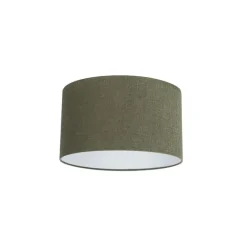 QAZQA Stofflampenschirm Dunkelgrün 35/35/20