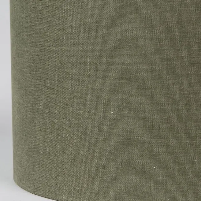 QAZQA Stofflampenschirm Dunkelgrün 35/35/20