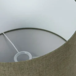 QAZQA Stofflampenschirm Dunkelgrün 35/35/20