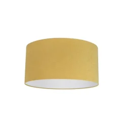 QAZQA Stofflampenschirm gelb 50/50/25