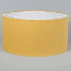 QAZQA Stofflampenschirm gelb 50/50/25