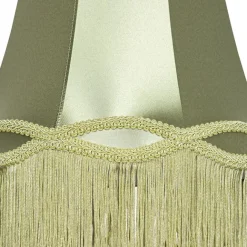 QAZQA Stofflampenschirm grün 30 cm - Oma